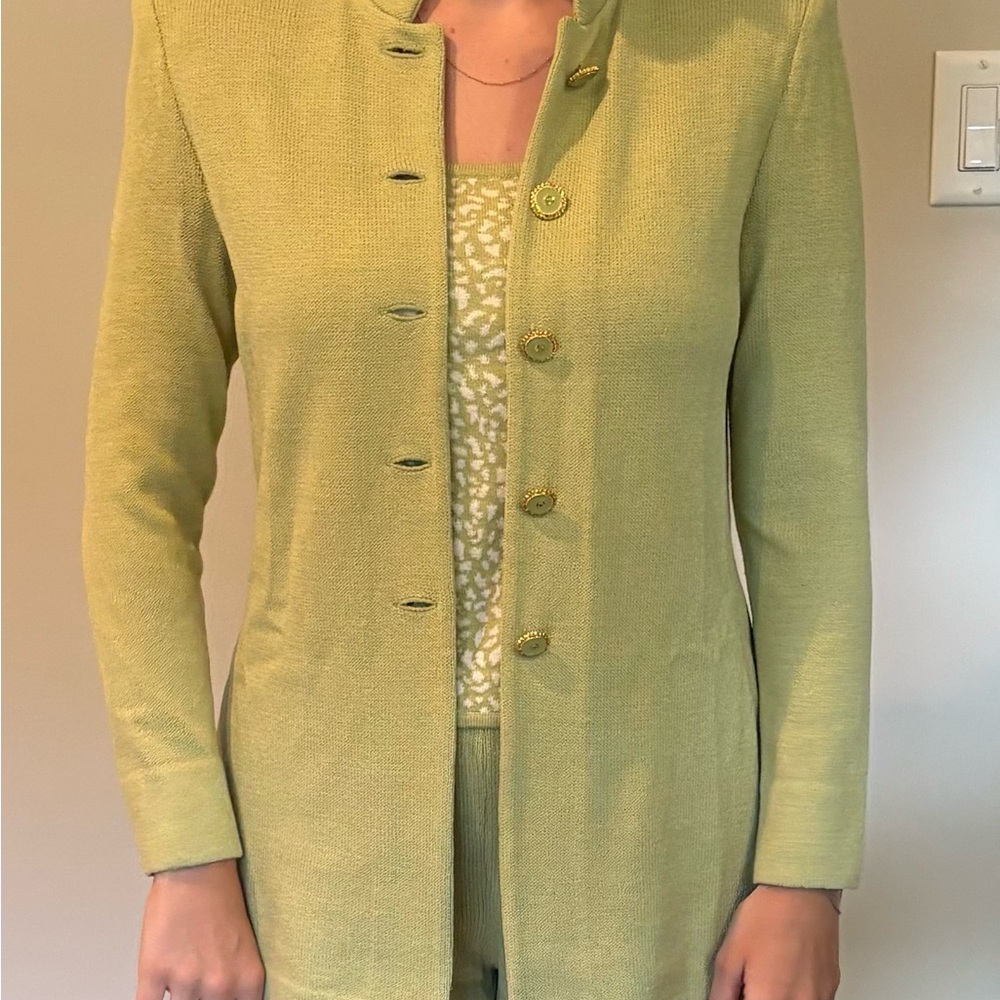 St. John Collection Light Green Blazer